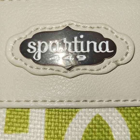 Spartina 449 Heyward Hipster Linen & Leather NWOT - Picture 2 of 6